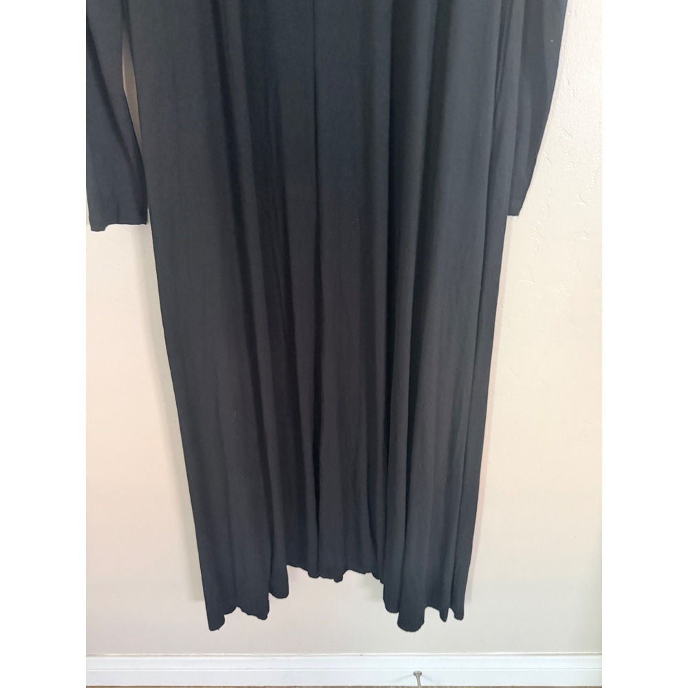 Natural Life Stevie Buttersoft Maxi Dress Black Long Sleeve Flowy XL - Picture 5 of 8